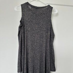 Green/gray Open Shoulder Sweater Dress